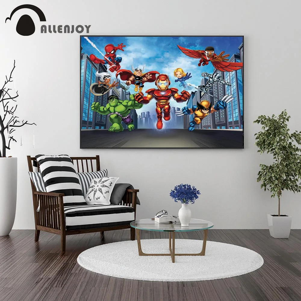 Allenjoy Spiderman Posters Picture Cartoon Iron Man Characters Building Canvas Painting Baby Nursery Animation Child Room Mural
Allenjoy Spiderman Posters Picture Cartoon Iron Man Characters Building Canvas Painting Baby Nursery Animation Child Room Mural