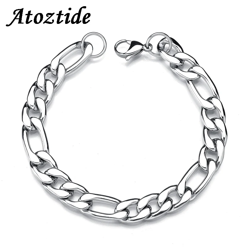 Atoztide 1.0-3.5mm Curb Cuban Stainless Steel Chain Bracelets Men Irregular Hiphop Silver Color Polished Link Bracelets Male
Atoztide 1.0-3.5mm Curb Cuban Stainless Steel Chain Bracelets Men Irregular Hiphop Silver Color Polished Link Bracelets Male