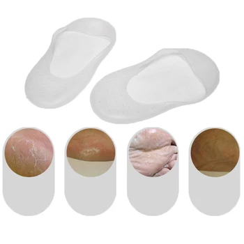 1 Pair Unisex Silicone Moisturizing Gel Heel Protect Socks Dry Cracked Foot Sleeves Relieve Heel Pain Foot Treatment Protector
1 Pair Unisex Silicone Moisturizing Gel Heel Protect Socks Dry Cracked Foot Sleeves Relieve Heel Pain Foot Treatment Protector