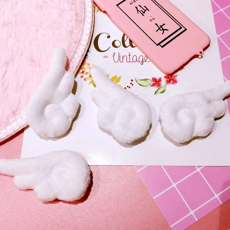 Anime Card Captor Sakura White Wings Printed Plush Cartoon Women Girls Kawaii Clip Hiar Accessories Hairpin Cute Toy Xmas gift
Anime Card Captor Sakura White Wings Printed Plush Cartoon Women Girls Kawaii Clip Hiar Accessories Hairpin Cute Toy Xmas gift
