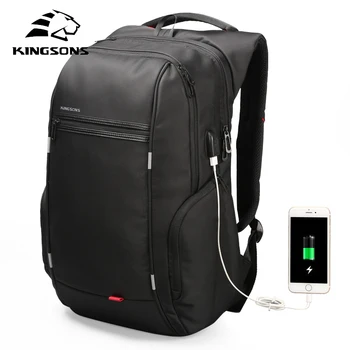 

USB Charging Business Laptop Bags For City Elite Solid Waterproof Backpack Man Women Boys Girls Student Teenager Travel Fashion