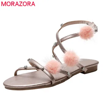 MORAZORA 2020 top quality genuine leather sandals women shoes crystal summer shoes fashion beach flat shoes woman casual shoes
MORAZORA 2020 top quality genuine leather sandals women shoes crystal summer shoes fashion beach flat shoes woman casual shoes