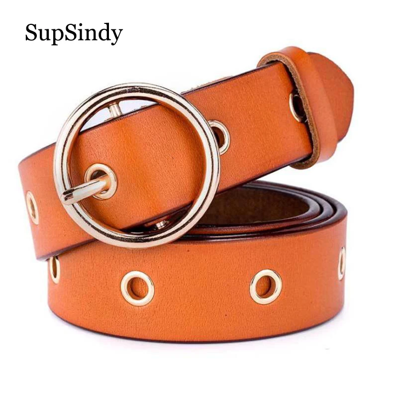 SupSindy hot women's genuine leather belt Circle Punk luxury brand designer belts for women jeans high quality female belt Black
SupSindy hot women's genuine leather belt Circle Punk luxury brand designer belts for women jeans high quality female belt Black