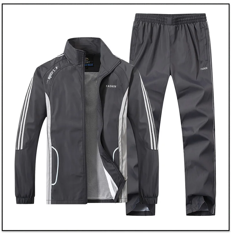 JEASS Men Running Suits Plus Size Mens Sports Suits Quick Dry High Quality Men Tracksuit Sport Suits Men Running Jogging Sets 17