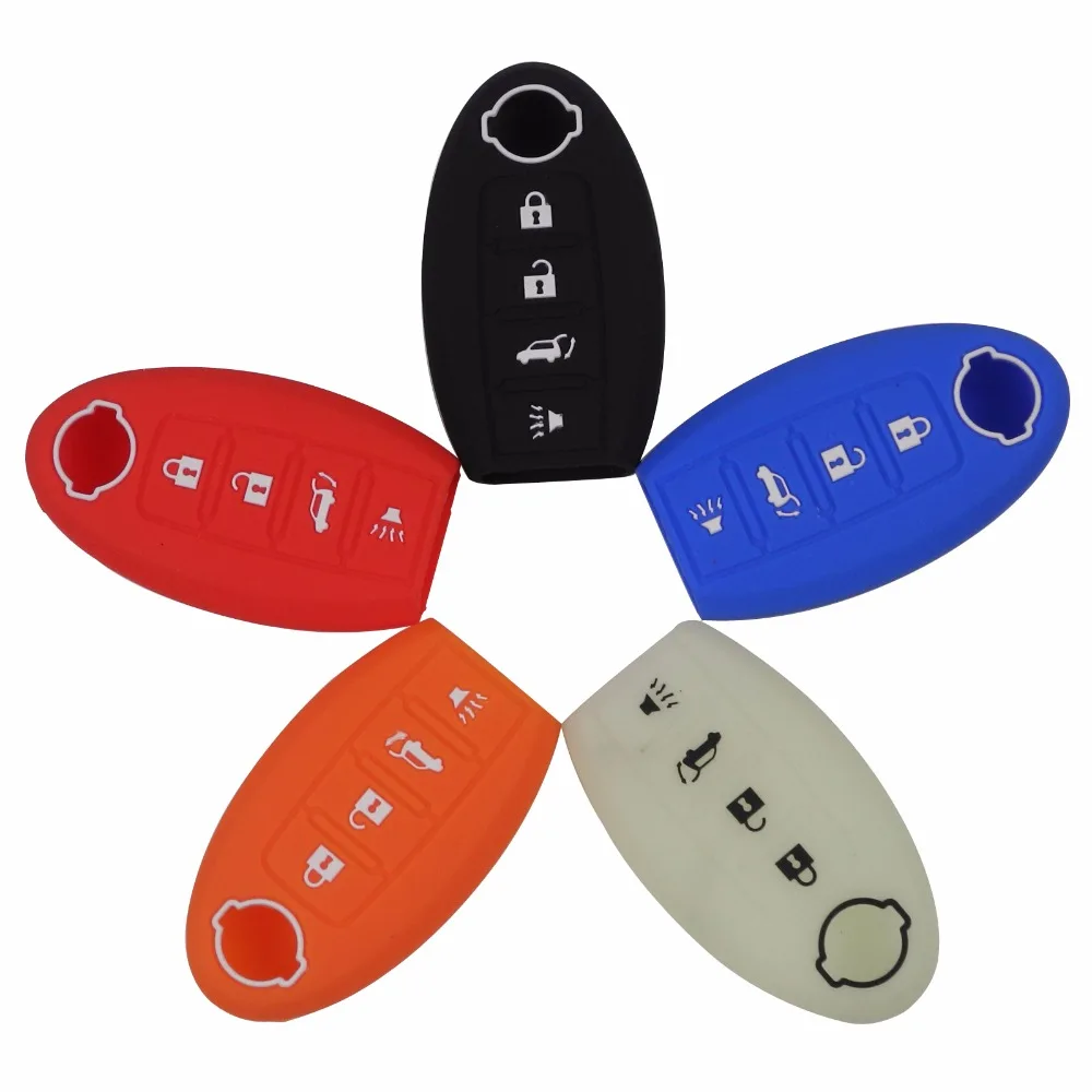 jingyuqin Silicone Car Key Cover Remote Shell Cases fob for Nissan Altima Maxima Car Accessories 4 Buttons Car-styling
jingyuqin Silicone Car Key Cover Remote Shell Cases fob for Nissan Altima Maxima Car Accessories 4 Buttons Car-styling