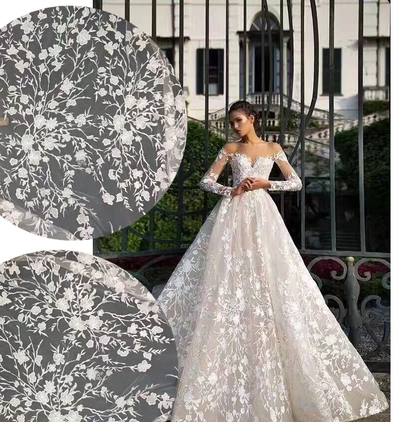 1/5yards high quality off white guipure lace fabric ployester on netting heavy embroidered elegent wedding dress lace fabric
1/5yards high quality off white guipure lace fabric ployester on netting heavy embroidered elegent wedding dress lace fabric