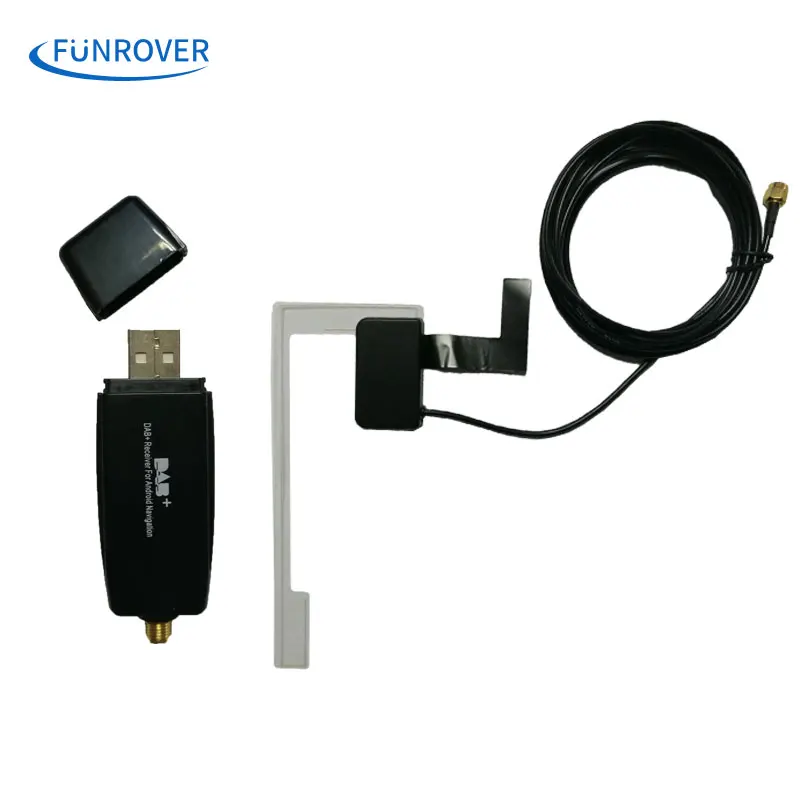 Image Free shipping DAB+ usb dongle with  antenna for Android car dvd player car radio gps with 4.4 or 5.11 os and DAB application