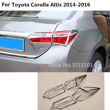 Car styling detector ABS Chrome cover trim back tail rear light lamp frame parts 4pcs For toyota Corolla Altis 2014 2015 2016
Car styling detector ABS Chrome cover trim back tail rear light lamp frame parts 4pcs For toyota Corolla Altis 2014 2015 2016