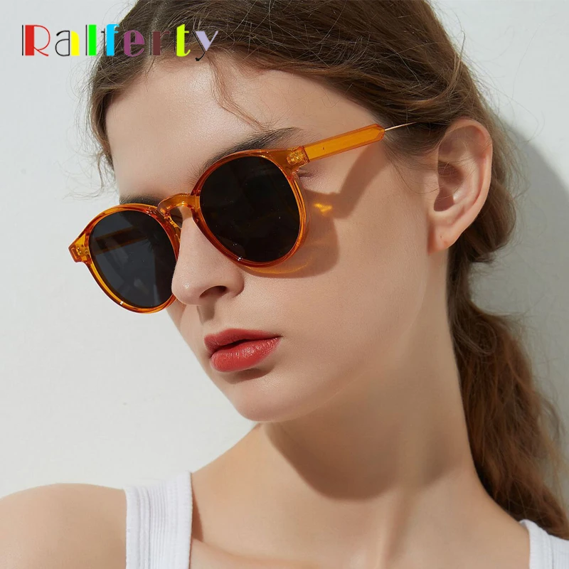 Солнцезащитные очки в круглой оправе с защитой UV400|oculos brand|oculos designersunglasses women men |