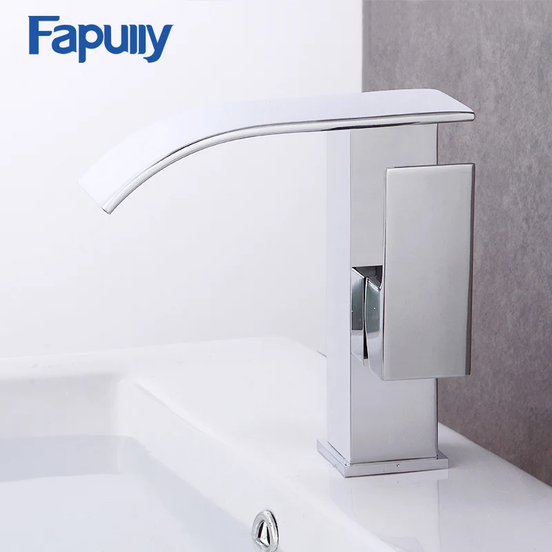Fapully bathroom basin mixer sink faucet chrome single handle waterfall Basin taps
Fapully bathroom basin mixer sink faucet chrome single handle waterfall Basin taps