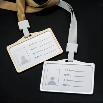 High quality Lanyard horizontal Badge clip of metal aluminum alloy ID card display card ID personality contracted work offices
High quality Lanyard horizontal Badge clip of metal aluminum alloy ID card display card ID personality contracted work offices