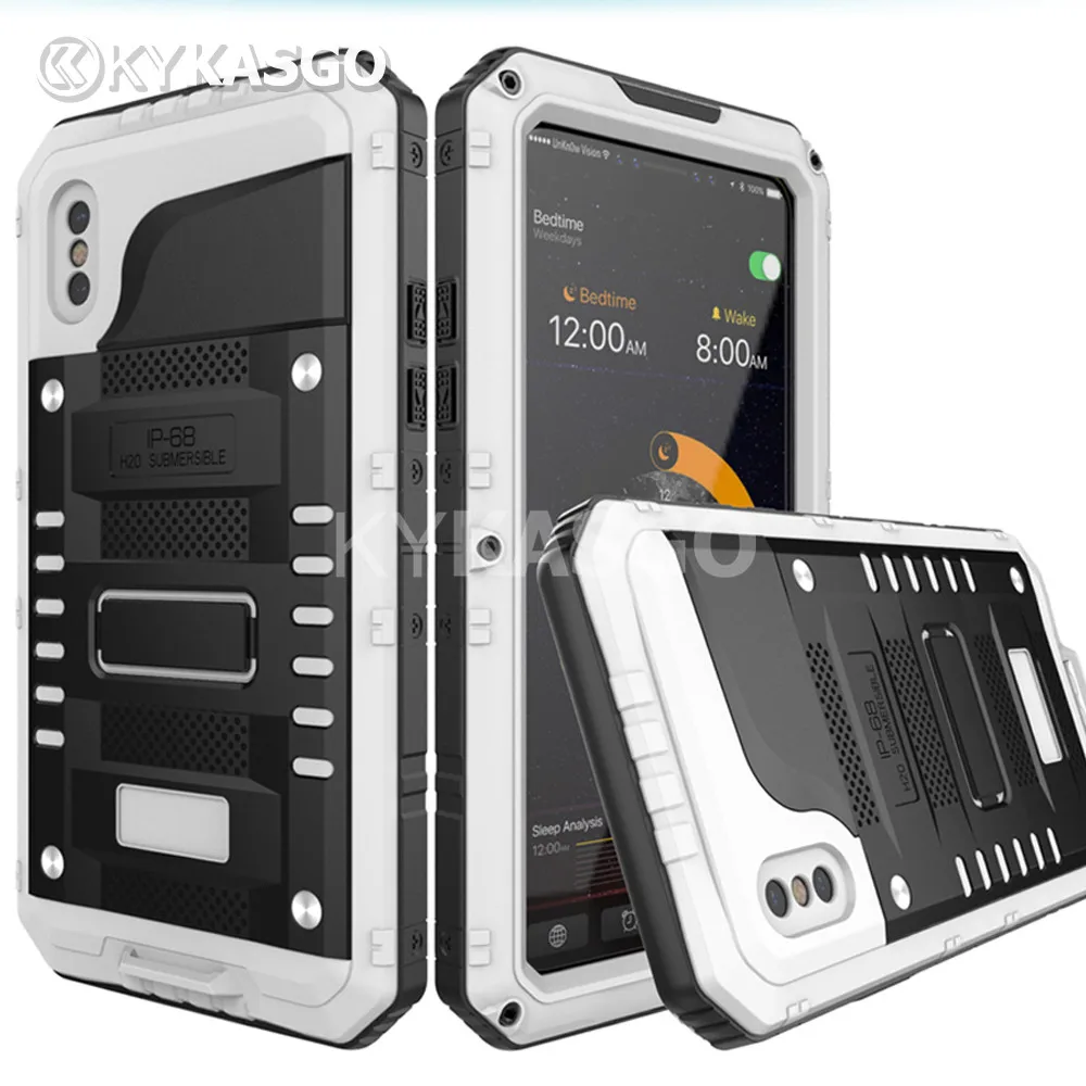 500pcs Metal Aluminum Armor Hybird Waterproof Case For iPhone X 8 7 Plus 6 6S Phone Case Anti-knock Dirt-proof Protective Cover
500pcs Metal Aluminum Armor Hybird Waterproof Case For iPhone X 8 7 Plus 6 6S Phone Case Anti-knock Dirt-proof Protective Cover
