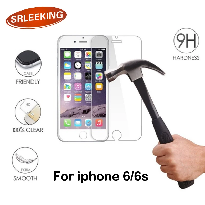 SRLEEKING Protective Glass For iPhone 6S Tempered glass for iPhone6/6s Screen Protector On Tempered Glass Film 9H HD
SRLEEKING Protective Glass For iPhone 6S Tempered glass for iPhone6/6s Screen Protector On Tempered Glass Film 9H HD