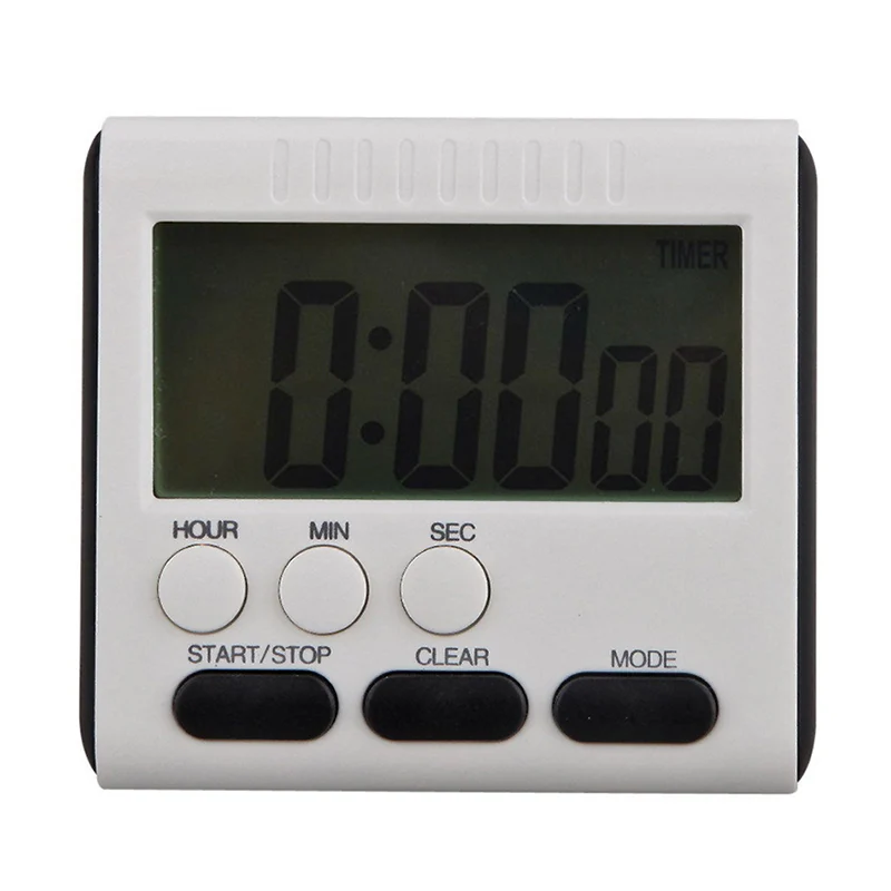 JX-LCLYL LCD Digital Short Timer Kitchen Cooking Timer Count -Down Up Alarm Clock