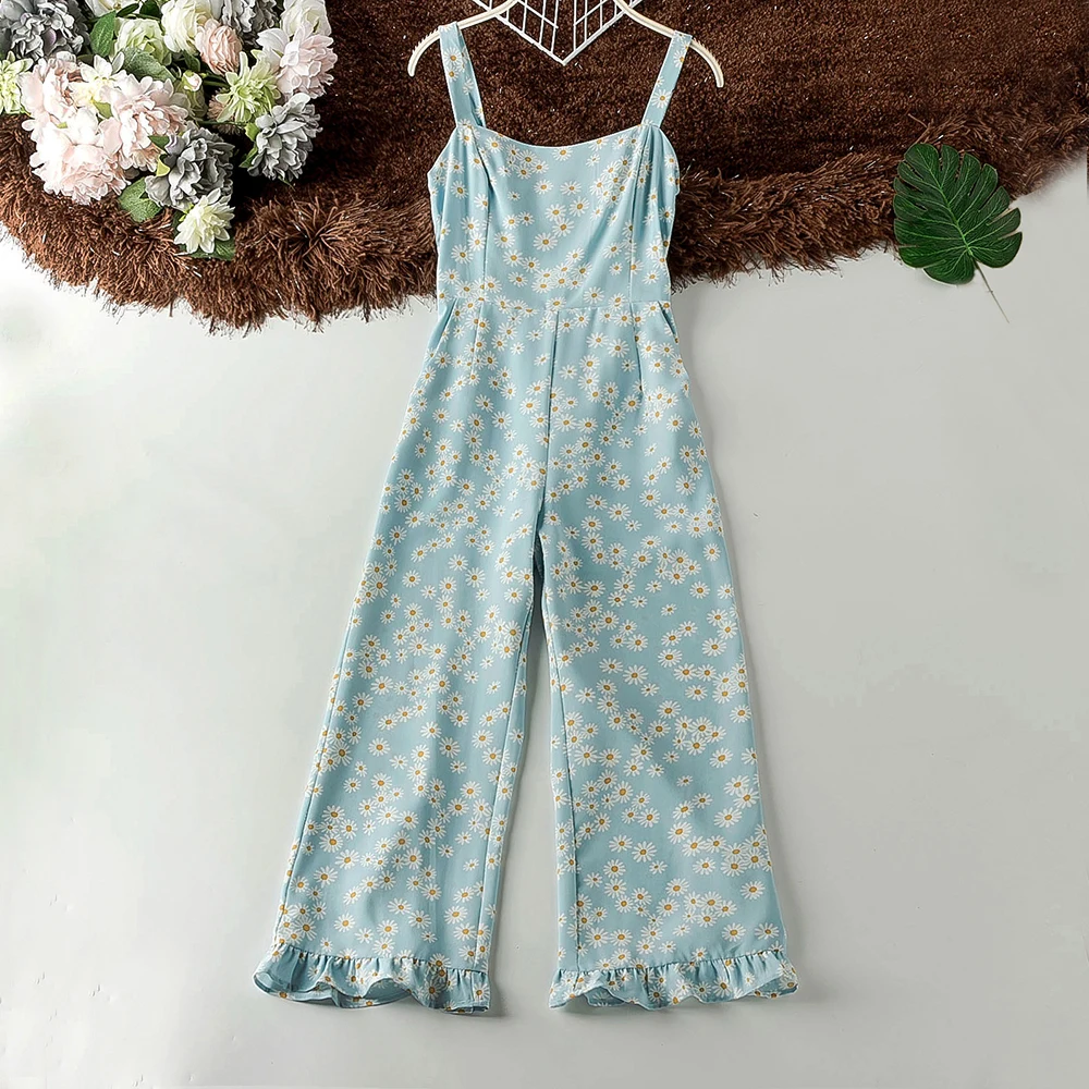 Good Quality New Flower Print Jumpsuits Women Sleeveless Ruffles Leg Open Strap Pants Fashion Stylish Slim Womens Jumpsuit Pant
Good Quality New Flower Print Jumpsuits Women Sleeveless Ruffles Leg Open Strap Pants Fashion Stylish Slim Womens Jumpsuit Pant
