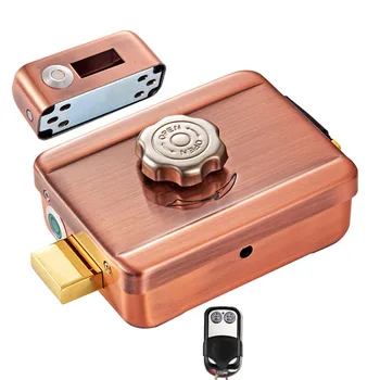 433mhz Gold color keyless remote control electric lock with 4 transmtter for Home door security alarm
433mhz Gold color keyless remote control electric lock with 4 transmtter for Home door security alarm