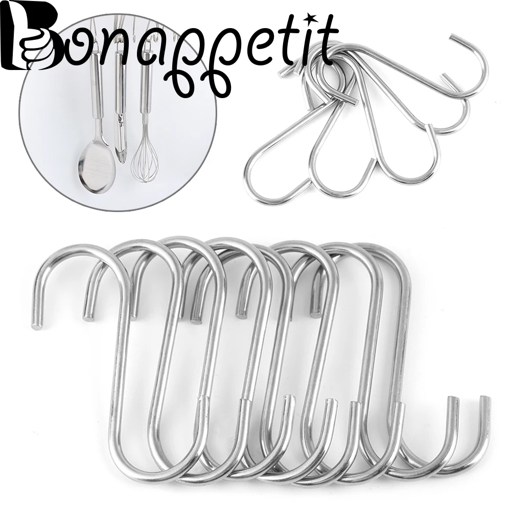5/10/20pcs Useful S Shaped Hooks Home Kitchen Hanger Storage Holders Organizer Household Essential Stainless Steel Hooks
5/10/20pcs Useful S Shaped Hooks Home Kitchen Hanger Storage Holders Organizer Household Essential Stainless Steel Hooks