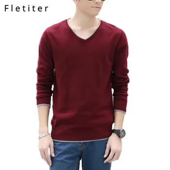 Fletiter Sweater Men Clothes 2019 Autumn Spriing Cashmere Wool Pullover Sweaters Plus Size Business Casual V-Neck Pull Homme
Fletiter Sweater Men Clothes 2019 Autumn Spriing Cashmere Wool Pullover Sweaters Plus Size Business Casual V-Neck Pull Homme