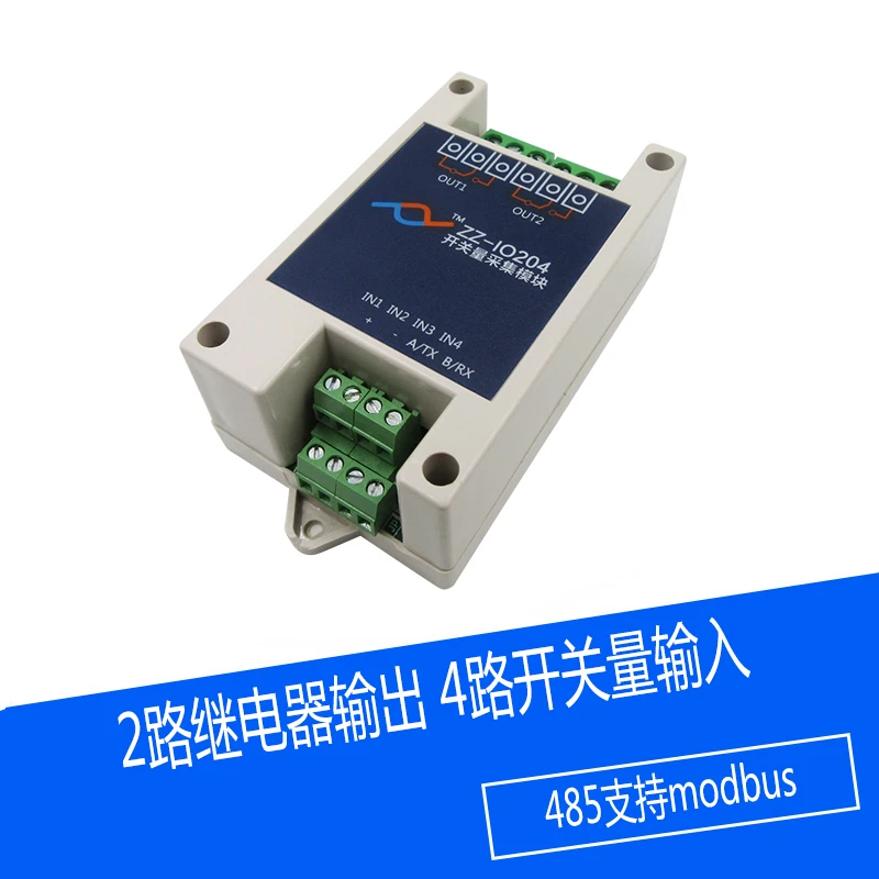 Relay Switch 12V Isolation 485 Switch Input MODBUS Industrial Relay Module ZZ-IO204
Relay Switch 12V Isolation 485 Switch Input MODBUS Industrial Relay Module ZZ-IO204