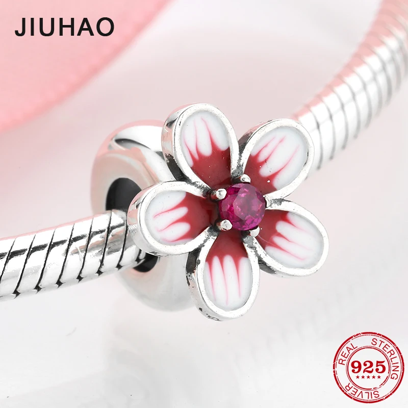 New 925 Sterling Silver Round shape charms Pink Flowers Spacer Stopper beads Fit Original Pandora Charm Bracelet Jewelry making
New 925 Sterling Silver Round shape charms Pink Flowers Spacer Stopper beads Fit Original Pandora Charm Bracelet Jewelry making