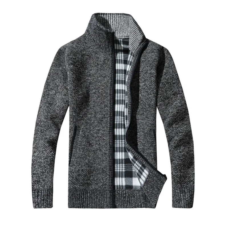 Men's Sweaters Autumn Winter Warm Thick Velvet Sweater Jackets Cardigan Coats Male Clothing Casual Knitwear DA037
Men's Sweaters Autumn Winter Warm Thick Velvet Sweater Jackets Cardigan Coats Male Clothing Casual Knitwear DA037