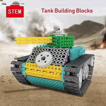 145Pcs Electric Tank Blocks Model Toy DIY Electric Tank Building Blocks Brick STEM Enlighten Toys for Children Kids Gifts
145Pcs Electric Tank Blocks Model Toy DIY Electric Tank Building Blocks Brick STEM Enlighten Toys for Children Kids Gifts