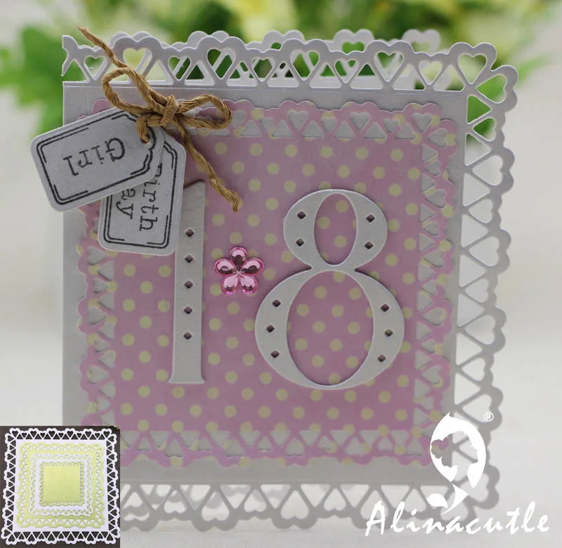 METAL CUTTING DIE cut Alinacraft square frame die 6pc butterfly heart scrapbook paper craft card album punch art cutter cut die
METAL CUTTING DIE cut Alinacraft square frame die 6pc butterfly heart scrapbook paper craft card album punch art cutter cut die