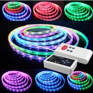 5M 6803 IC 5050 digital RGB Led Strip 150 LEDs IP67 tube waterproof dream magic color DC12V Flexible Light+RF Remote Controller
5M 6803 IC 5050 digital RGB Led Strip 150 LEDs IP67 tube waterproof dream magic color DC12V Flexible Light+RF Remote Controller