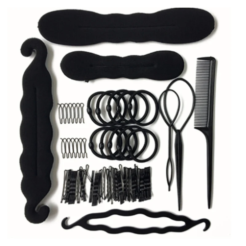 79Pcs/Set Hair Accessories Braider Donut Hair Clips For Women Rubber Band Rope Tie Gum Hair Bun Maker Hairpin Headband
79Pcs/Set Hair Accessories Braider Donut Hair Clips For Women Rubber Band Rope Tie Gum Hair Bun Maker Hairpin Headband