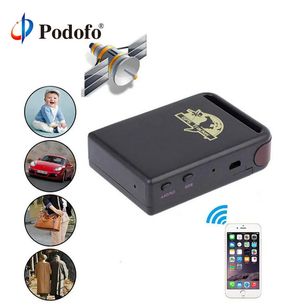 

Podofo Remote Positioning Tracker Support Quad Band Stable GPS Tracker TK102B Vehicle Car GPS Tracker