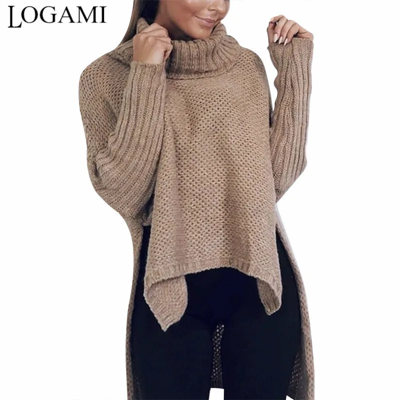 LOGAMI Turtleneck Irregular Split Womens Sweaters 2019 Autumn Winter Loose Casual Pullovers And Sweaters
LOGAMI Turtleneck Irregular Split Womens Sweaters 2019 Autumn Winter Loose Casual Pullovers And Sweaters