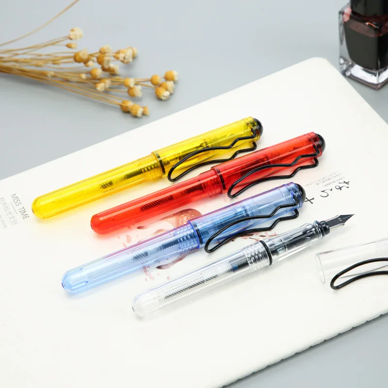 New 0.38 mm Transparent Piston Pens Ink Fountain Pen Gift School Office Stationery Supplies Study Accessories
New 0.38 mm Transparent Piston Pens Ink Fountain Pen Gift School Office Stationery Supplies Study Accessories