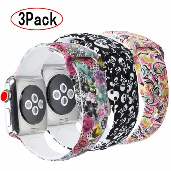 Bemorcabo for Apple Watch Band 38mm 42mm,3Pcs Silicone Floral Flower Strap Replacement Band Wristbands for iwatch Series 3/2/1
Bemorcabo for Apple Watch Band 38mm 42mm,3Pcs Silicone Floral Flower Strap Replacement Band Wristbands for iwatch Series 3/2/1