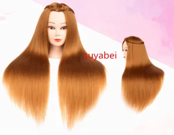 VEYY THICK golden60CM hair length 100% yk silk fiber hair wig mannequin head styling mannequin head display head hairdressing
VEYY THICK golden60CM hair length 100% yk silk fiber hair wig mannequin head styling mannequin head display head hairdressing