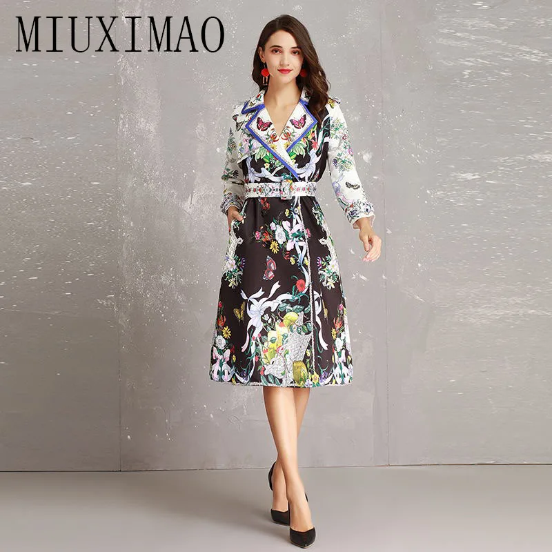 High Quality 2018 Newest Arrival Fashion Autumn Casual A-Line Notched Full Sleeve Sashes And Floral Mid-Calf Elegant Dress Women
High Quality 2018 Newest Arrival Fashion Autumn Casual A-Line Notched Full Sleeve Sashes And Floral Mid-Calf Elegant Dress Women