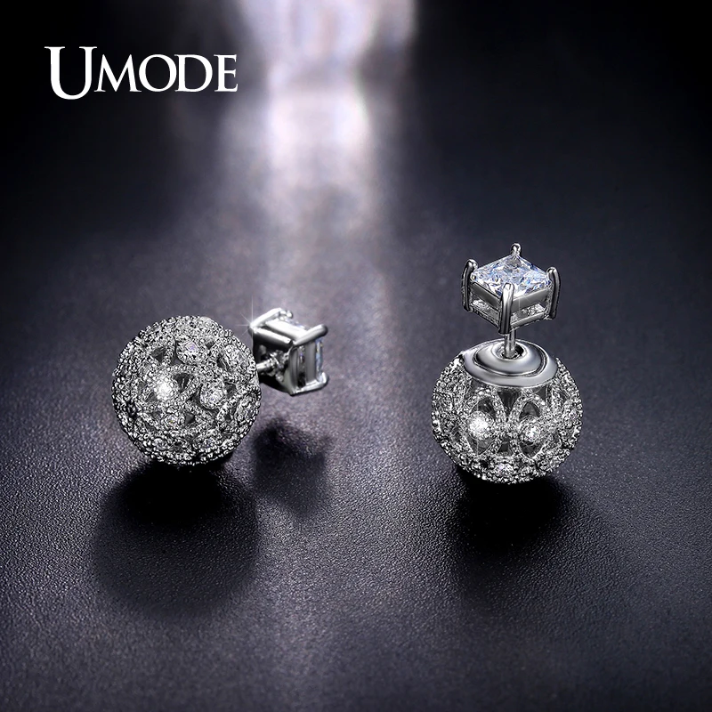 UMODE Rero Hollow Ball Double Sided Earrings Piercing Earrings for Woman White Gold Plated Earring Jewellery New Brincos UE0244
UMODE Rero Hollow Ball Double Sided Earrings Piercing Earrings for Woman White Gold Plated Earring Jewellery New Brincos UE0244