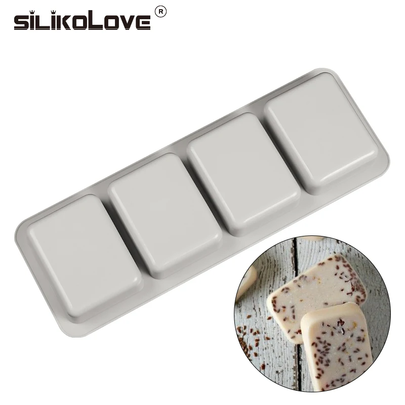 SILIKOLOVE Silicone Soap Molds Rectangle Shaped Soap Making Mold 4Cavity Handmade Craft For Family Bathroom
SILIKOLOVE Silicone Soap Molds Rectangle Shaped Soap Making Mold 4Cavity Handmade Craft For Family Bathroom