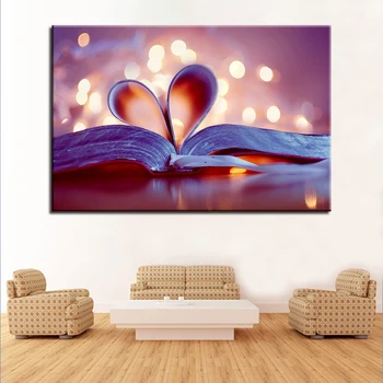 Decoration Home Art Frame Canvas Romantic Picture 1 Piece Heart-Shaped Books Printed Poster Wall For Living Room Fashion Modular
Decoration Home Art Frame Canvas Romantic Picture 1 Piece Heart-Shaped Books Printed Poster Wall For Living Room Fashion Modular
