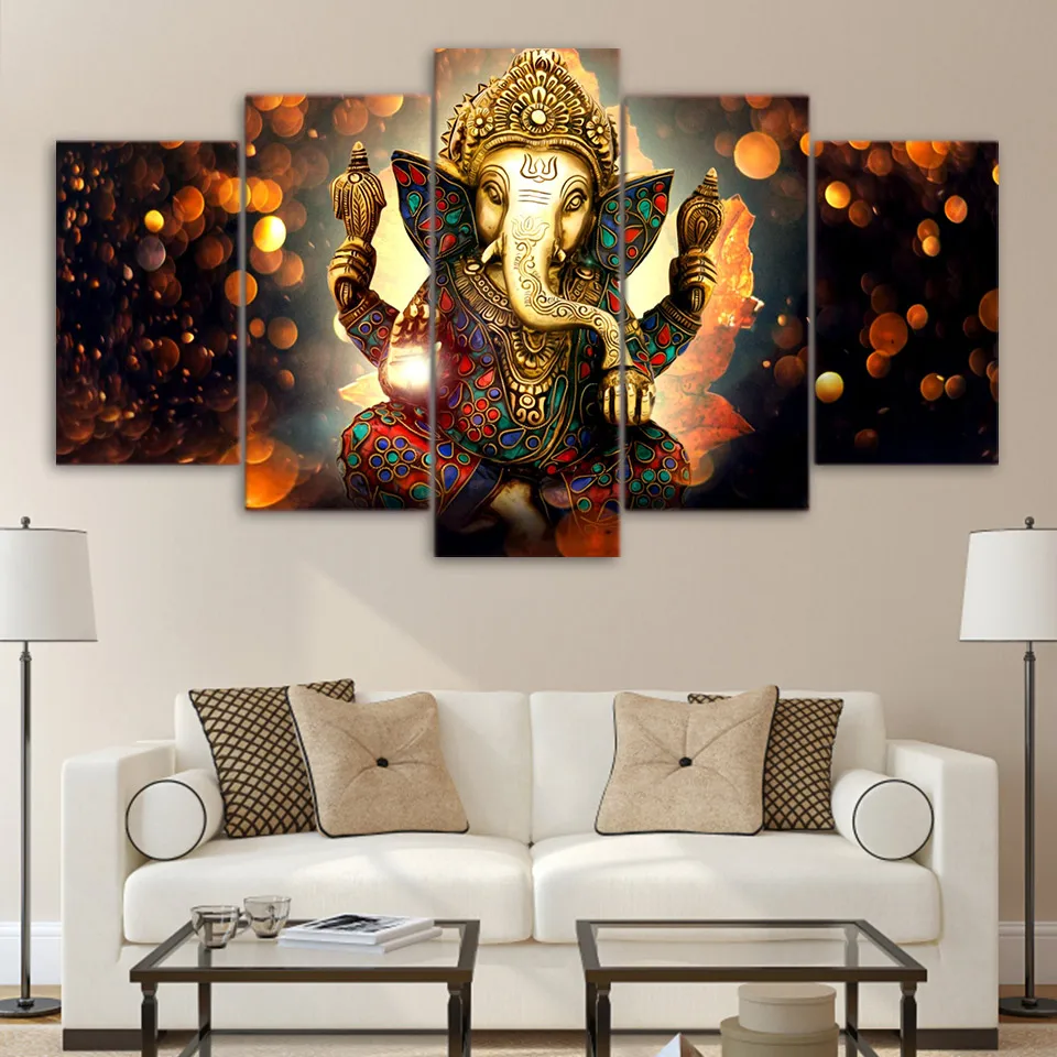 HD Printed 5 Piece Canvas Art Hindu God Ganesha Elephant Painting hindu-god-canvas dropshipping canvas art
HD Printed 5 Piece Canvas Art Hindu God Ganesha Elephant Painting hindu-god-canvas dropshipping canvas art