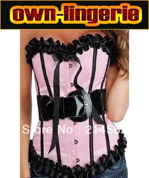 Free Shipping ruffle Corsets for Women striped type and belt accessory ruffle corset overbust w3055
Free Shipping ruffle Corsets for Women striped type and belt accessory ruffle corset overbust w3055