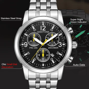 2018 New Arrived Men Fashion Luminous Date Stainless steel High Quality Quartz Writstwatch Classic Clock Male Relogio Masculino
2018 New Arrived Men Fashion Luminous Date Stainless steel High Quality Quartz Writstwatch Classic Clock Male Relogio Masculino