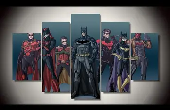 Unframed Printed batman cartoon 5 pieces Painting children's room decoration print poster picture canvas Free shipping
Unframed Printed batman cartoon 5 pieces Painting children's room decoration print poster picture canvas Free shipping