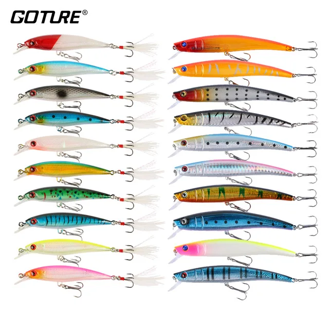 Goture 20pcs Fishing Lure Set Minnow Wobblers Hard Artificial Bait Fishing Accessories Pesca
Goture 20pcs Fishing Lure Set Minnow Wobblers Hard Artificial Bait Fishing Accessories Pesca