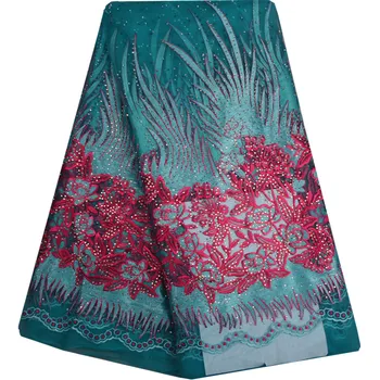 Embroidery Lace High Quality African Tulle French Lace Fabric For Wedding Dress Fashion Nigerian Net Lace Fabric With Stones 854
Embroidery Lace High Quality African Tulle French Lace Fabric For Wedding Dress Fashion Nigerian Net Lace Fabric With Stones 854