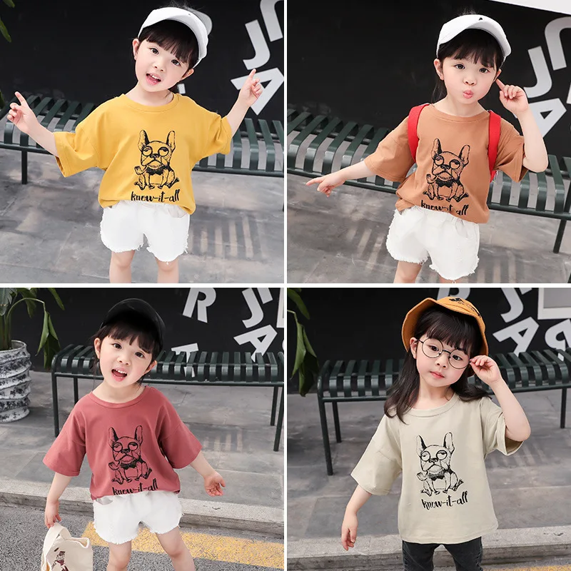 Summer Trendy Children's T-shirts Boys'Printed Tops Girls' Cartoon Puppies Short Sleeves Summer Children's Clothes
Summer Trendy Children's T-shirts Boys'Printed Tops Girls' Cartoon Puppies Short Sleeves Summer Children's Clothes