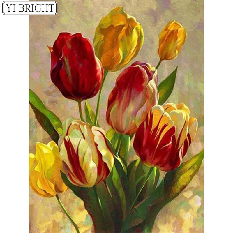 Full 5D DIY Diamond Painting"tulip"Diamond Embroidery Full Square/Round Picture Of Rhinestone floral Mosaic Home Decor
Full 5D DIY Diamond Painting"tulip"Diamond Embroidery Full Square/Round Picture Of Rhinestone floral Mosaic Home Decor