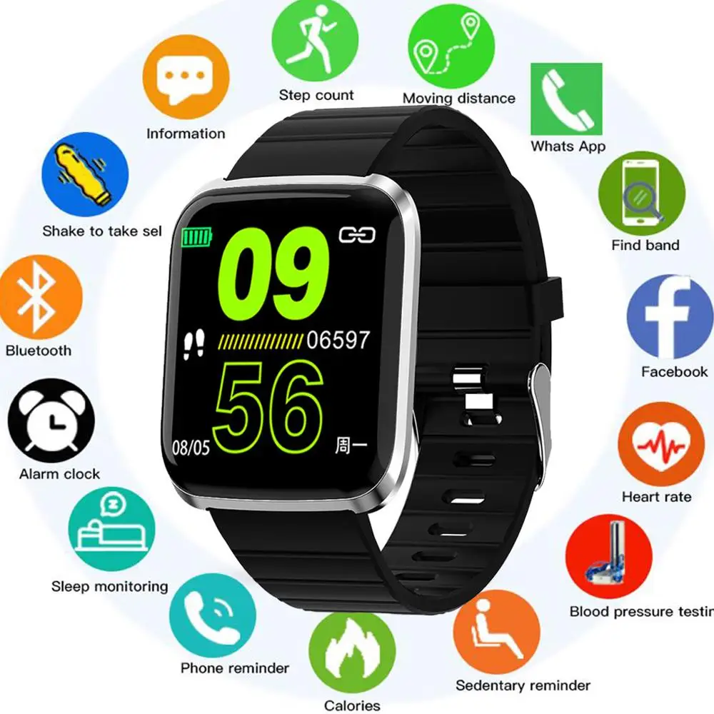 Smart Watch Men Heart Rate Monitor Blood Pressure Health Bracelet Bluetooth Smartwatch Women Waterproof Watches For Android IOS
Smart Watch Men Heart Rate Monitor Blood Pressure Health Bracelet Bluetooth Smartwatch Women Waterproof Watches For Android IOS