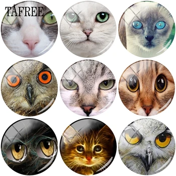 TAFREE Cute White Cat Owl Face Picture 12 -20mm Round Glass Beads Cabochon Cameo Pendant Settings Jewelry
TAFREE Cute White Cat Owl Face Picture 12 -20mm Round Glass Beads Cabochon Cameo Pendant Settings Jewelry
