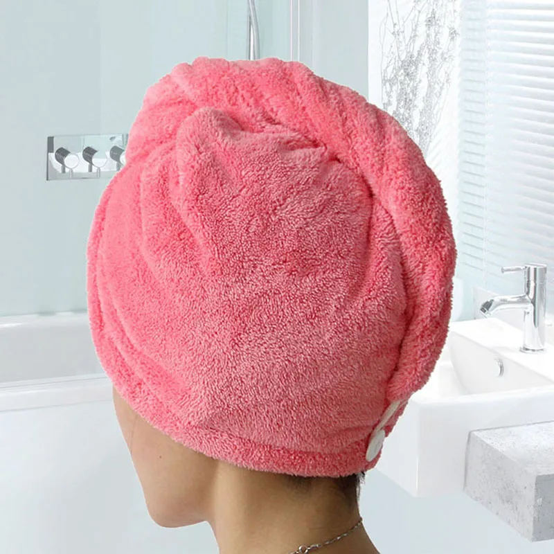Home Women's Quick-drying Velvet Bathroom Super Absorbent Fabric Hair Towel Bath Dry Cap Solid Towel Home Textile
Home Women's Quick-drying Velvet Bathroom Super Absorbent Fabric Hair Towel Bath Dry Cap Solid Towel Home Textile