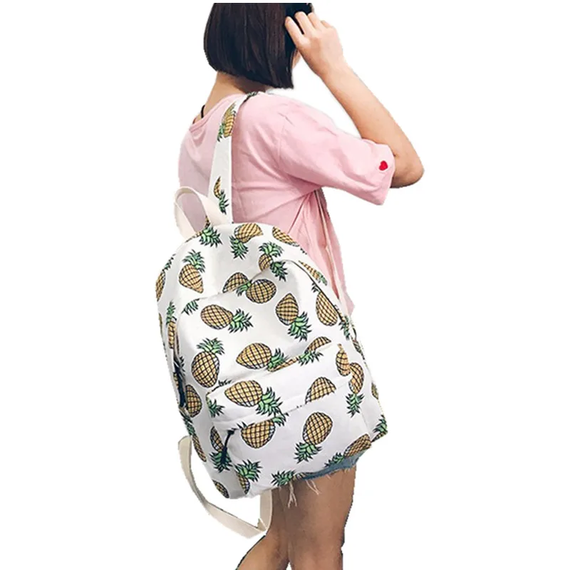 Brand Designer Fashion Canvas Backpacks Women Pineapple Fruit Pattern Backpacks For Teenager Girls School Bags Female Travel Bag
Brand Designer Fashion Canvas Backpacks Women Pineapple Fruit Pattern Backpacks For Teenager Girls School Bags Female Travel Bag